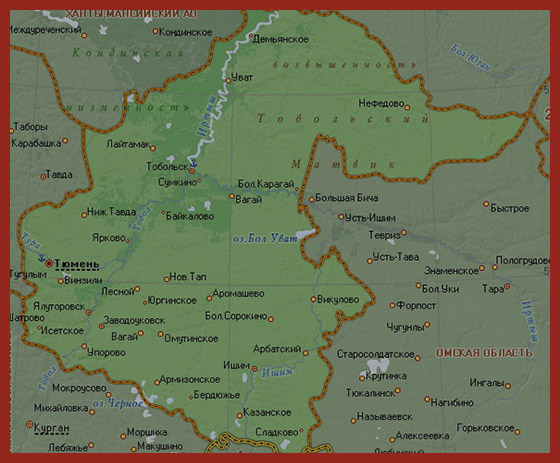 Ишим на карте россии показать. Карта Юга Тюменской области. Карта Юга Тюменской области с районами. Карта Тюменской области с районами. Ярково Тюменская область на карте.